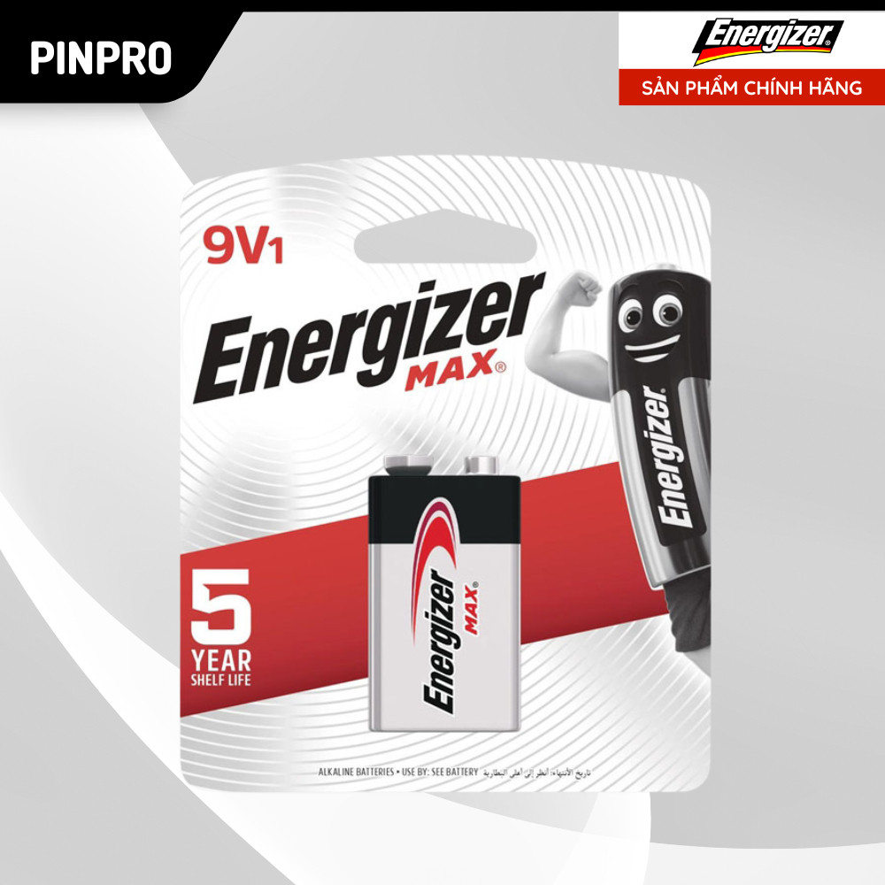 Pin 9V Energizer ( Pin Vuông 9V ) 6LF22 - Hàng Chính Hãng