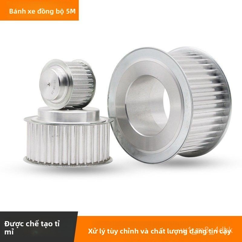 Bánh răng puly hợp kim nhôm 5M cho máy móc công nghiệp truyền động chính xác