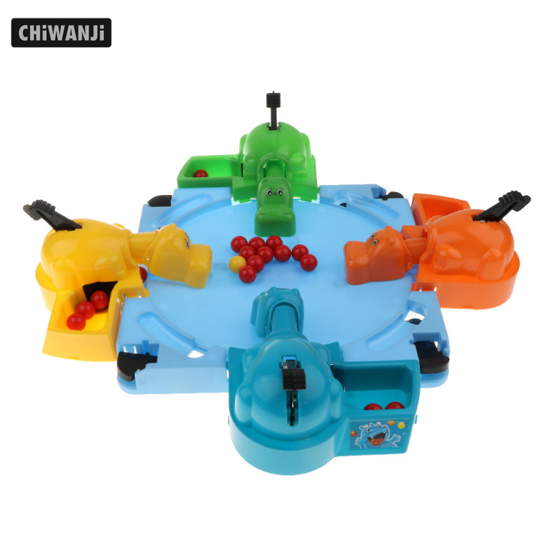 Máy tính để bàn Mini Hungry Hippo Game Feeding Hippo Đồ chơi trò chơi cho trẻ em và người lớn