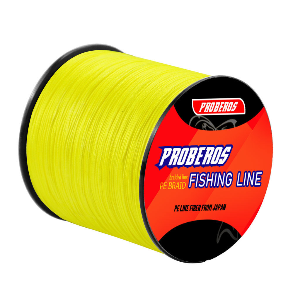 PROBEROS 1000M 8 Dây PE bện Dây câu cá biển sâu ngoài khơi hạng nặng 100% PE
