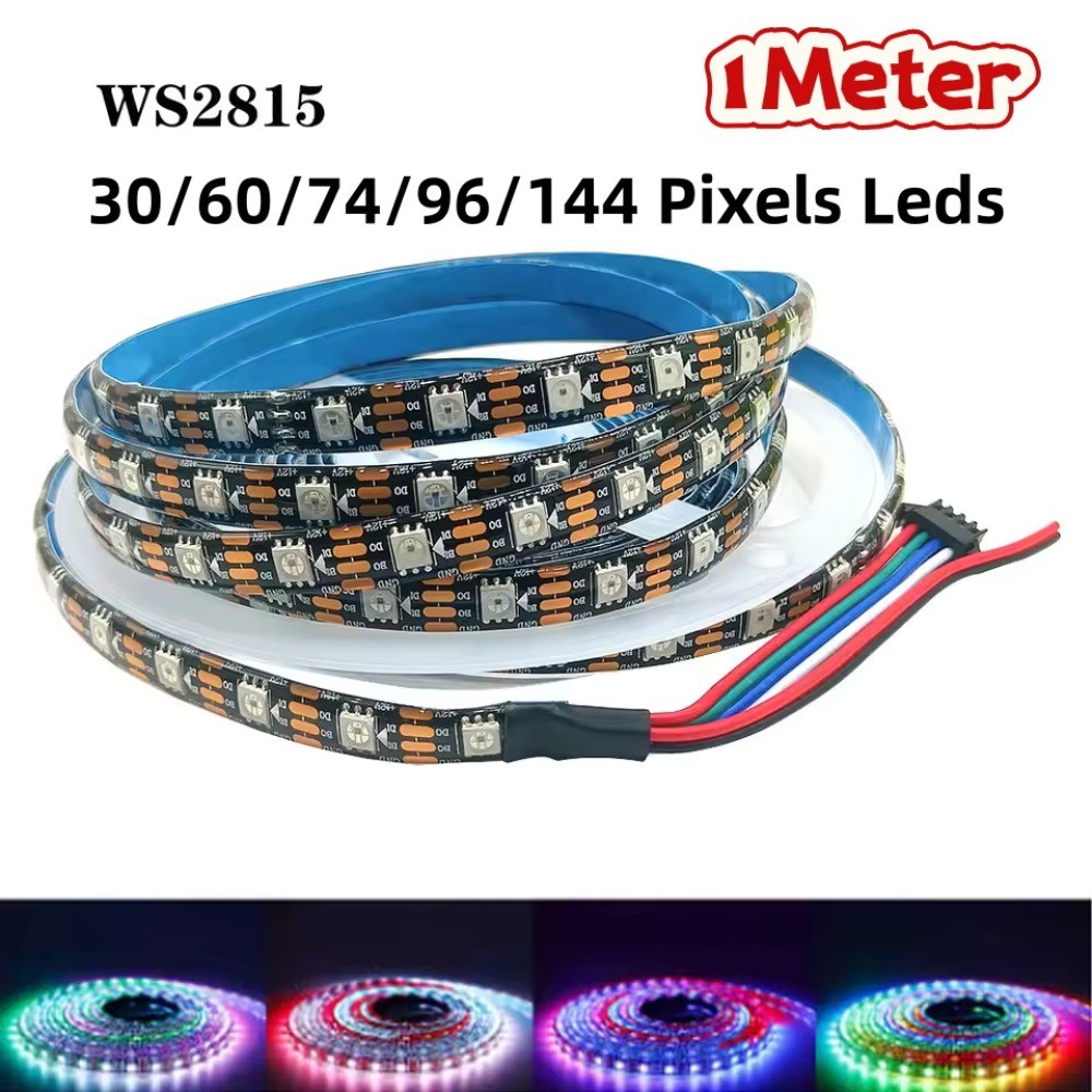 WS2815 30 / 60 / 74 / 96 / 144Pixels / Đèn LED / m 5050 RGBIC Dải LED thông minh Đèn IC có thể định 