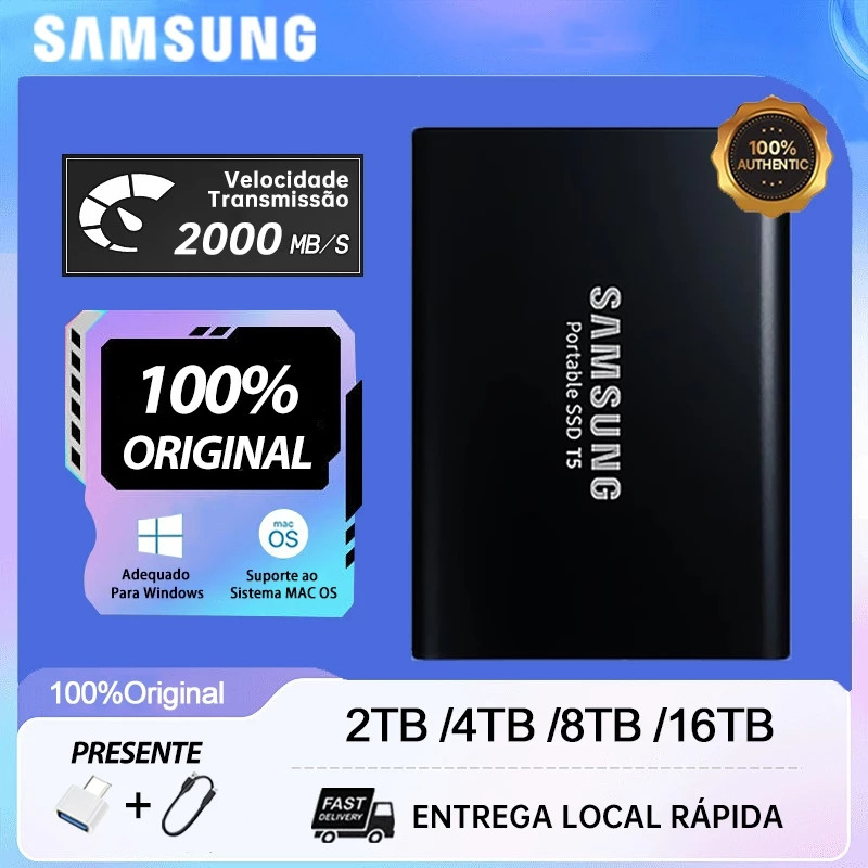 Ổ cứng Samsung-External HD 128TB / 60TB HD SSD 30TB USB3.1-Type C Ổ cứng lưu trữ mở rộng 16TB / 8TB 