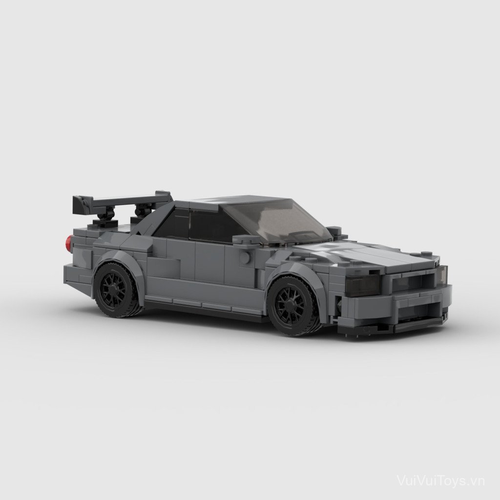 MOC Assembling toy gray racing car model building blocks8Building blocks DIY Gift
