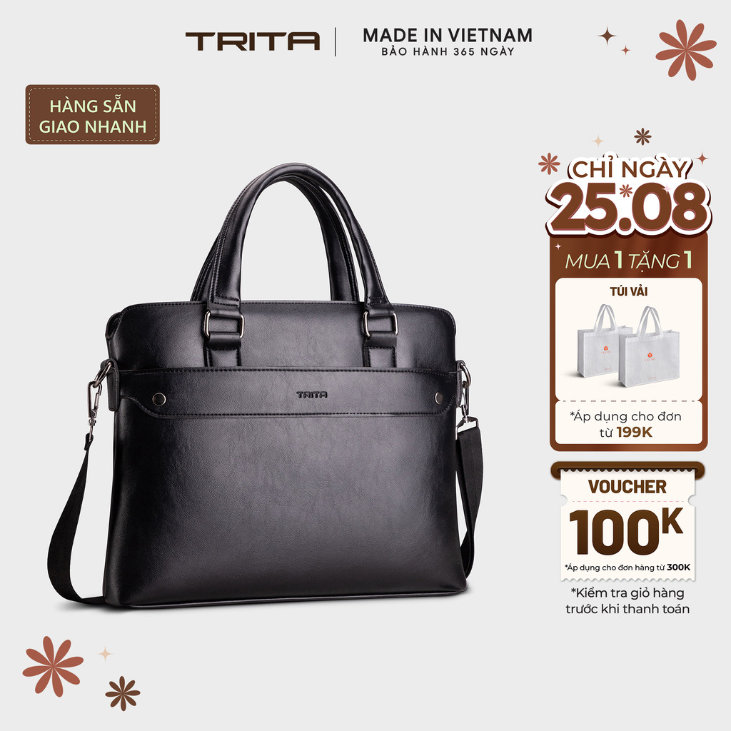 Cặp công sở Trita (Thời trang nam - Cặp da TCA17) Bagsmart