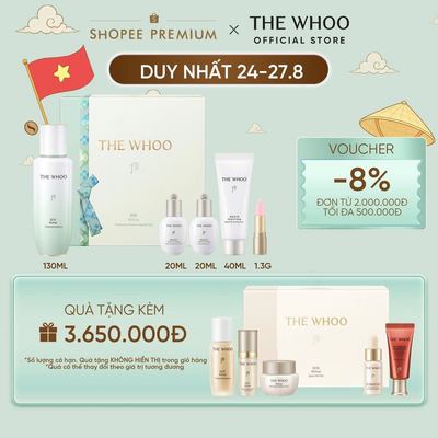 [THE WHOO OFFICIAL] Tiền tinh chất chăm sóc da lão hoá, tuần hoàn, làm dịu và bảo vệ da Whoo Bichup Treatment Essence