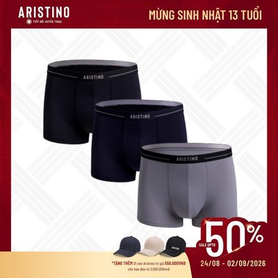 ARISTINO Quần Lót Nam Boxer Polyamide ABX003EXP01 Mềm Mịn Thoáng Khí Kháng Khuẩn Co Giãn Thoải Mái