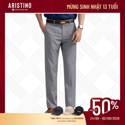 Quần âu nam ARISTINO Fiero suông rộng ống đứng, thiết kế lịch sự thanh lịch ATR00702