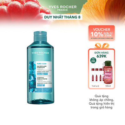 Nước tẩy trang cho da thường đến khô Yves Rocher Pure Algue Micellar Water 400ml