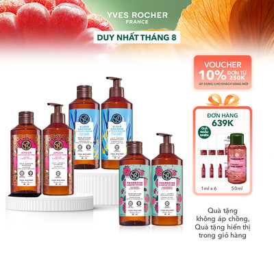 Combo Sữa tắm và Sữa dưỡng thể thiên nhiên Yves Rocher 400mlx390ml (nhiều mùi)