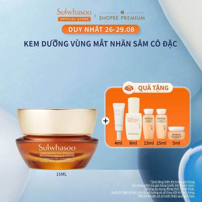 Kem Dưỡng Mắt Dưỡng Da Săn Chắc Sulwhasoo Concentrated Ginseng Rejuvenating Eye Cream 15ml