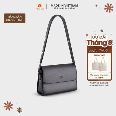 Túi Yuumy (Thời trang nữ nắp gập dạng hộp size 21 - Túi đeo chéo da Seasand YN155)