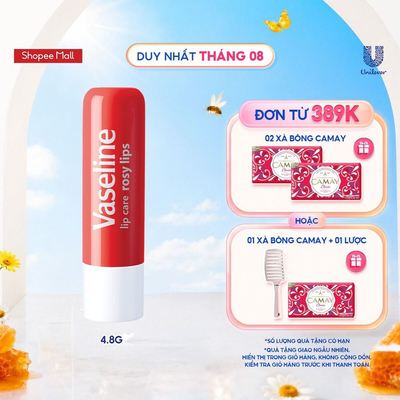 Son Dưỡng Môi Hồng Xinh Vaseline Lip Care Stick Rosy Lips 4.8g