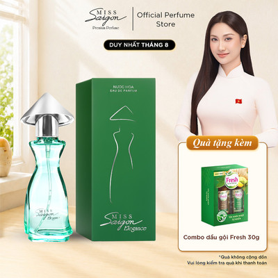 Nước hoa nữ Miss Saigon Elegance Jade 15ml - Hương tươi mát