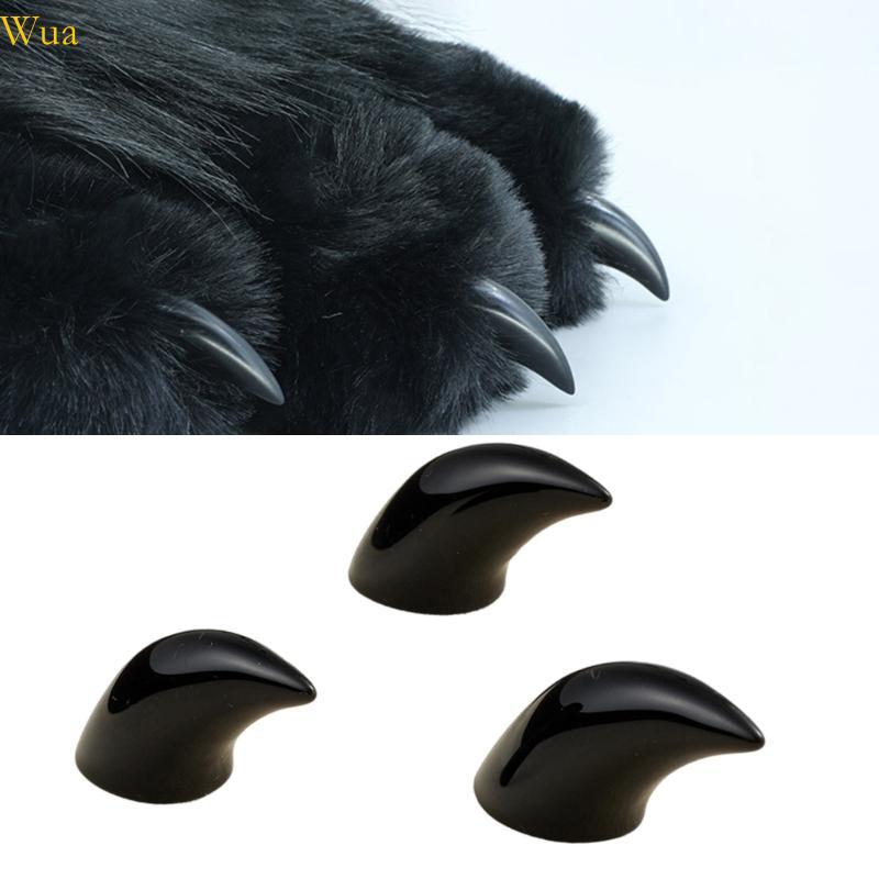 Wua Fursuit Paws Móng Tay DIY Phụ Kiện Lông Therians Mèo Paws Găng Tay Đồ Quà Tặng