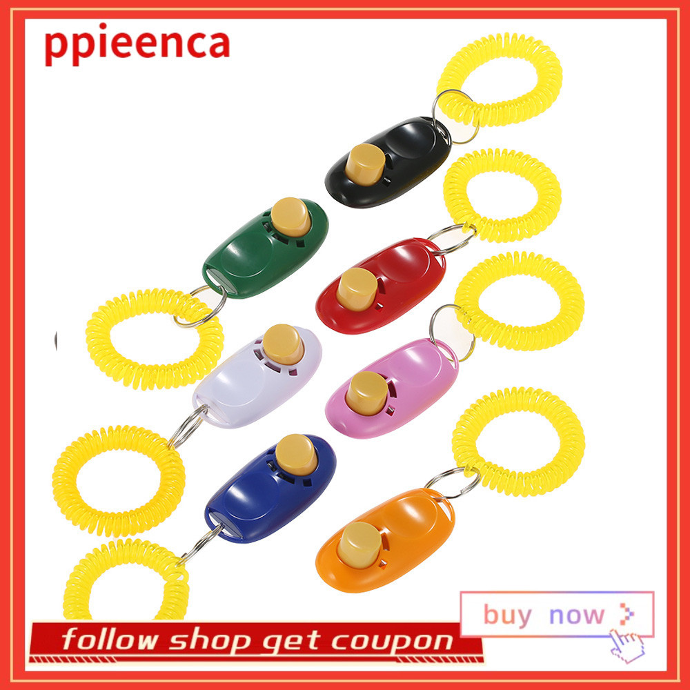 Ppieenca Pieeenca Mới 7 Gói Thú Cưng Huấn Luyện Chó Clicker Huấn Luyện Viện Trợ Cổ Tay Dụng Cụ Có Dâ