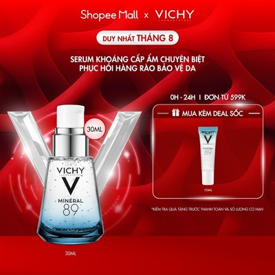 Dưỡng chất giàu khoáng chất giúp da sáng mịn và căng mượt Vichy Mineral 89 30ml