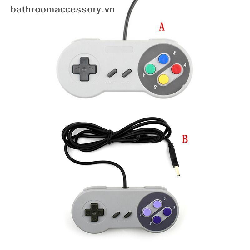 Bathroo USB Retro Siêu Điều Khiển Cho SF SNES PC Windows Phụ Kiện Trò Chơi VN