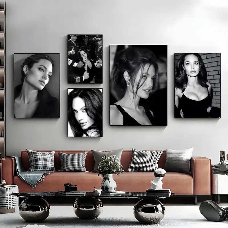 CHCI a-angelina j-jolie Poster Treo Tường Nghệ Thuật In Poster Trang Trí Bức Tranh Tường Trang Trí N