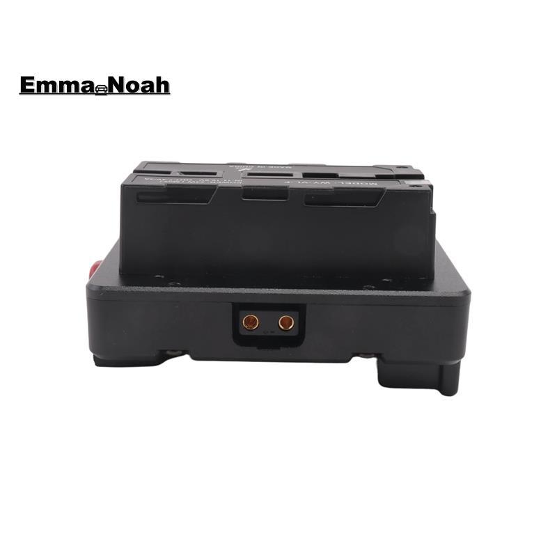 Pin V Mount V-Lock sang NP-F F550 F570 F750 F970 Tấm chuyển đổi pin giả D-Tap cho màn hình đèn LED V