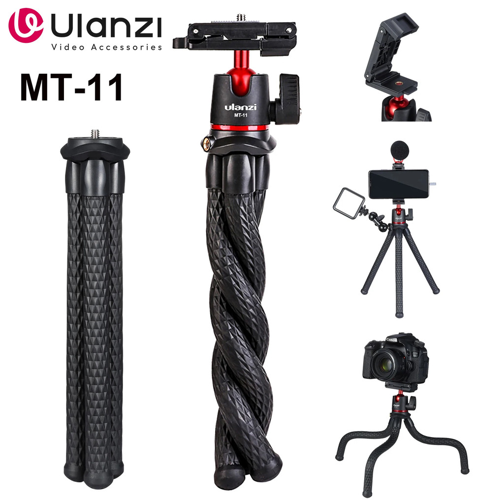 Ulanzi MT-11 Chân máy linh hoạt cho điện thoại Máy ảnh DSLR Du lịch Vlog 1 / 4 Vít Magic Arm Octopus