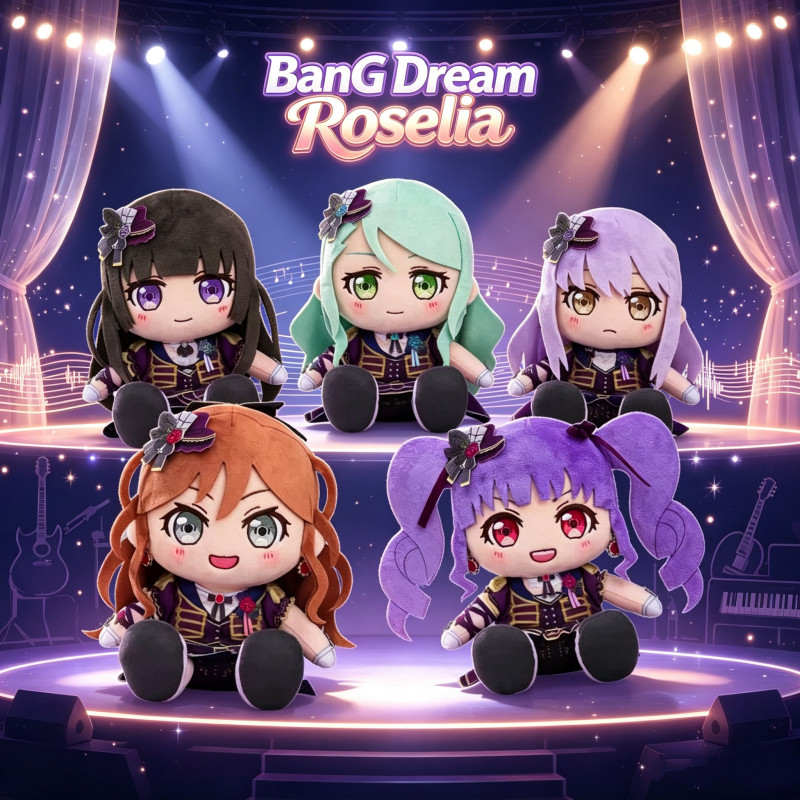 BanG Dream Roselia Sang Trọng Búp Bê 20cm Imai Lisa Hikawa Sayo Minato Yukina Udagawa Ako Shirokane 