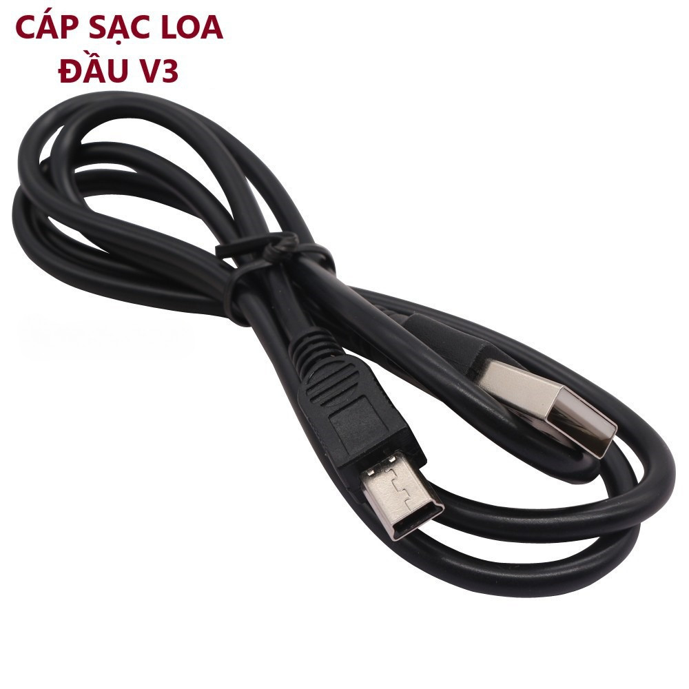 Dây sạc loa mini đầu V3 USB, cáp sạc 5V dùng cho loa Bluetooth mini loa cầm tay cổng tròn V3 - DSLB