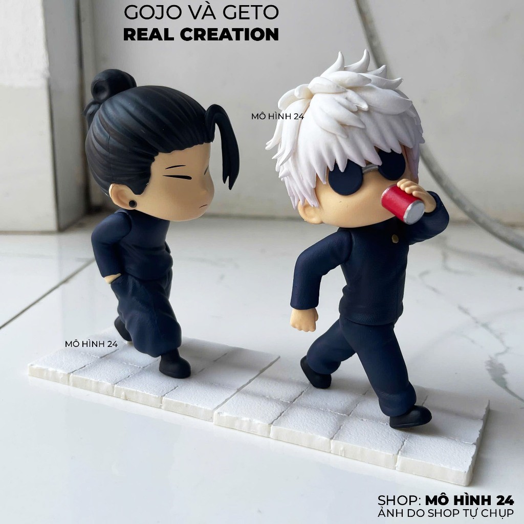 Đồ chơiGojo và Geto Real Creation studio nhựa PVC Chibi Jujutsu Kaisen Geto Suguru và Gojo Satoru ch