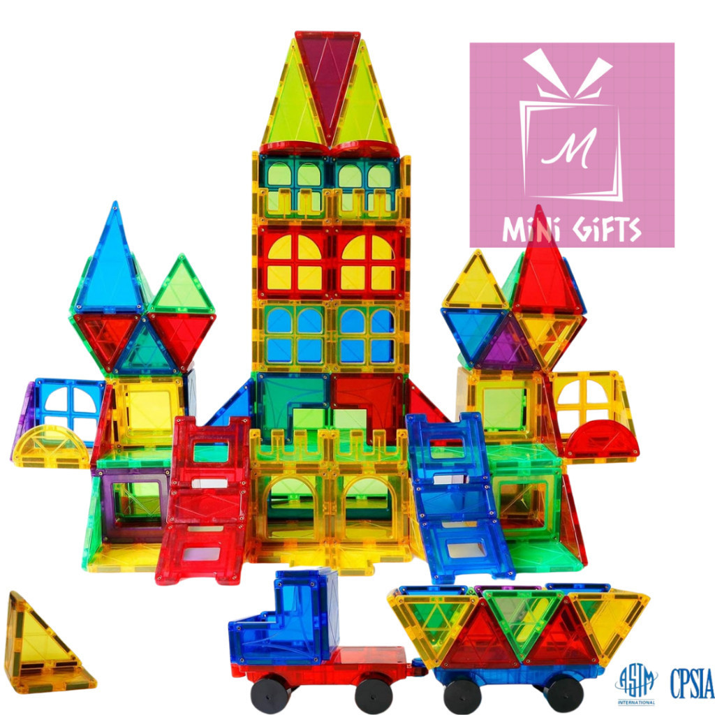 Magnetic Tiles Building Blocks Magnetic Toys for Kids Stacking Blocks Learning Toys