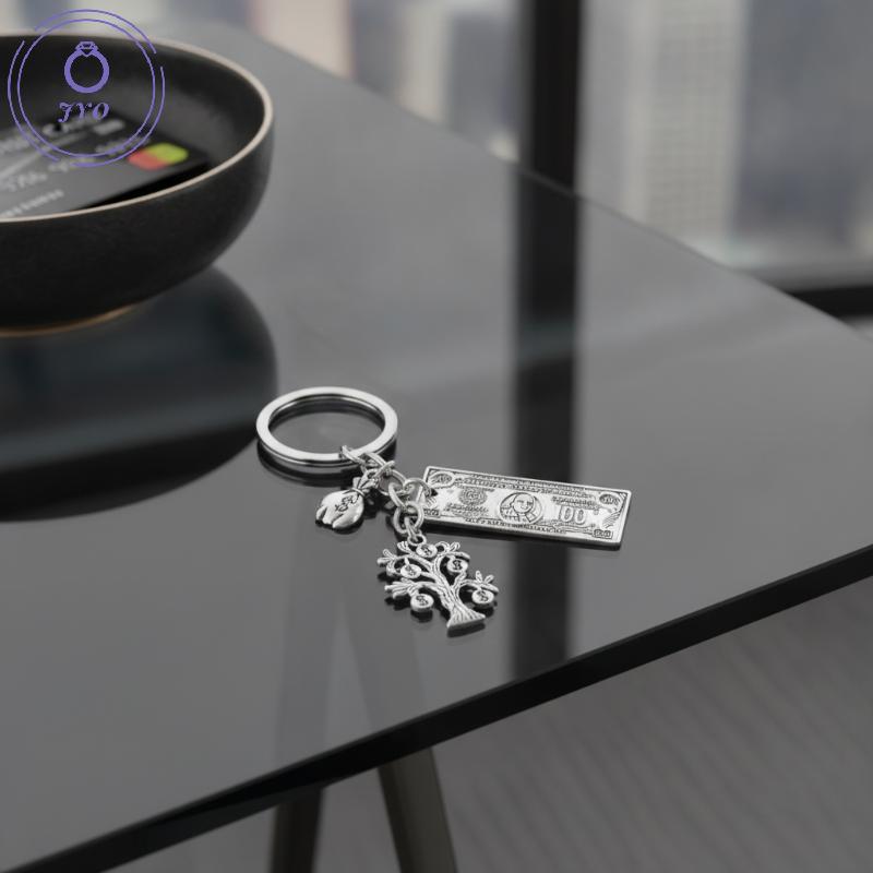 [JYO] Móc khóa theo chủ đề hóa đơn 100 đô la Túi đựng tiền Mini 1 món quà lưu niệm thủ công cho Gián