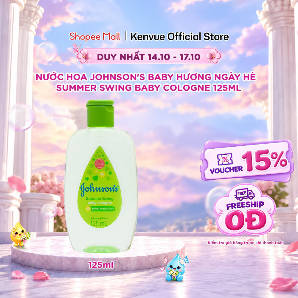 Nước hoa Johnson's Baby hương phấn hoa/ hương ban mai / hương ngày hè 125ml…