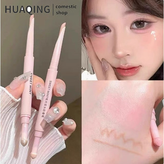 Bút kẻ mắt hai đầu Silkworm 2in1 Bút kẻ mắt Highlighter Eyeliner Trang điểm