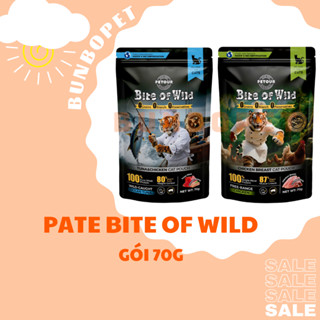 Pate Bite Of Wild Pate Sữa Dê Cho Mèo Bổ Sung Dinh Dưỡng Gói 70g 
