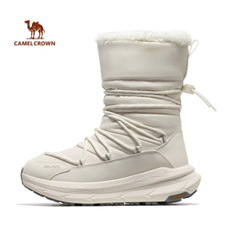  CAMEL CROWN SPORTS Giày Nữ Thu Đông Plus Nhung Ấm Cotton Chống Ẩm Cao Cấp Giày Bốt Tuyết 