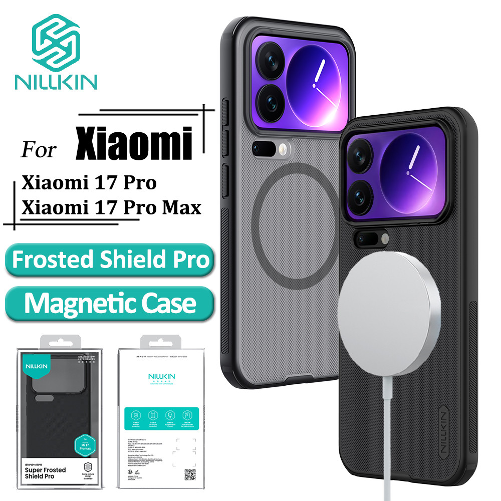 Ốp điện thoại Từ Tính Nillkin Cho Xiaomi 17 Ultra 17 Pro Max 17 Pro Ốp điện thoại Siêu Mờ Shield Pro
