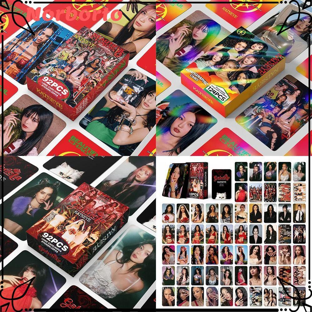 NORBORTO 92 / 124 Chiếc Thẻ Ảnh KATSEYE Lomo, BEAUTIFULCHAOS LARA DANIELA KATSEYE Album LOMO Cards, 