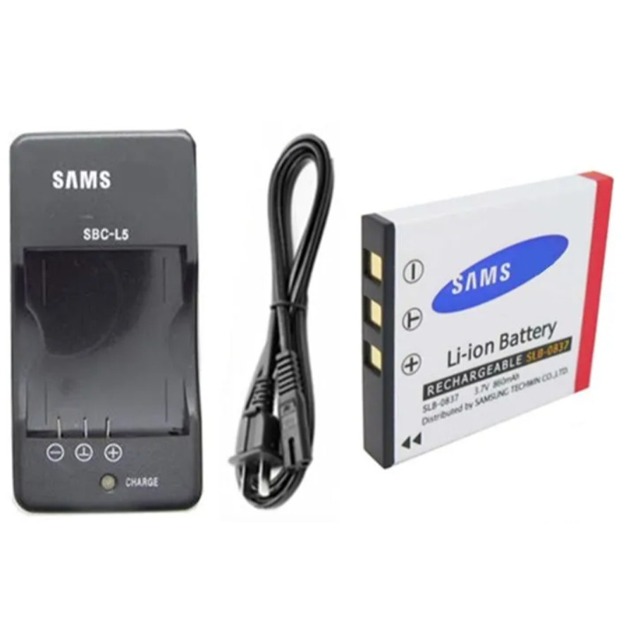 Thích hợp cho Samsung Blues i5 i6 i50 L73 NV3 NV5 NV7 Camera SLB-0837 Pin Sạc