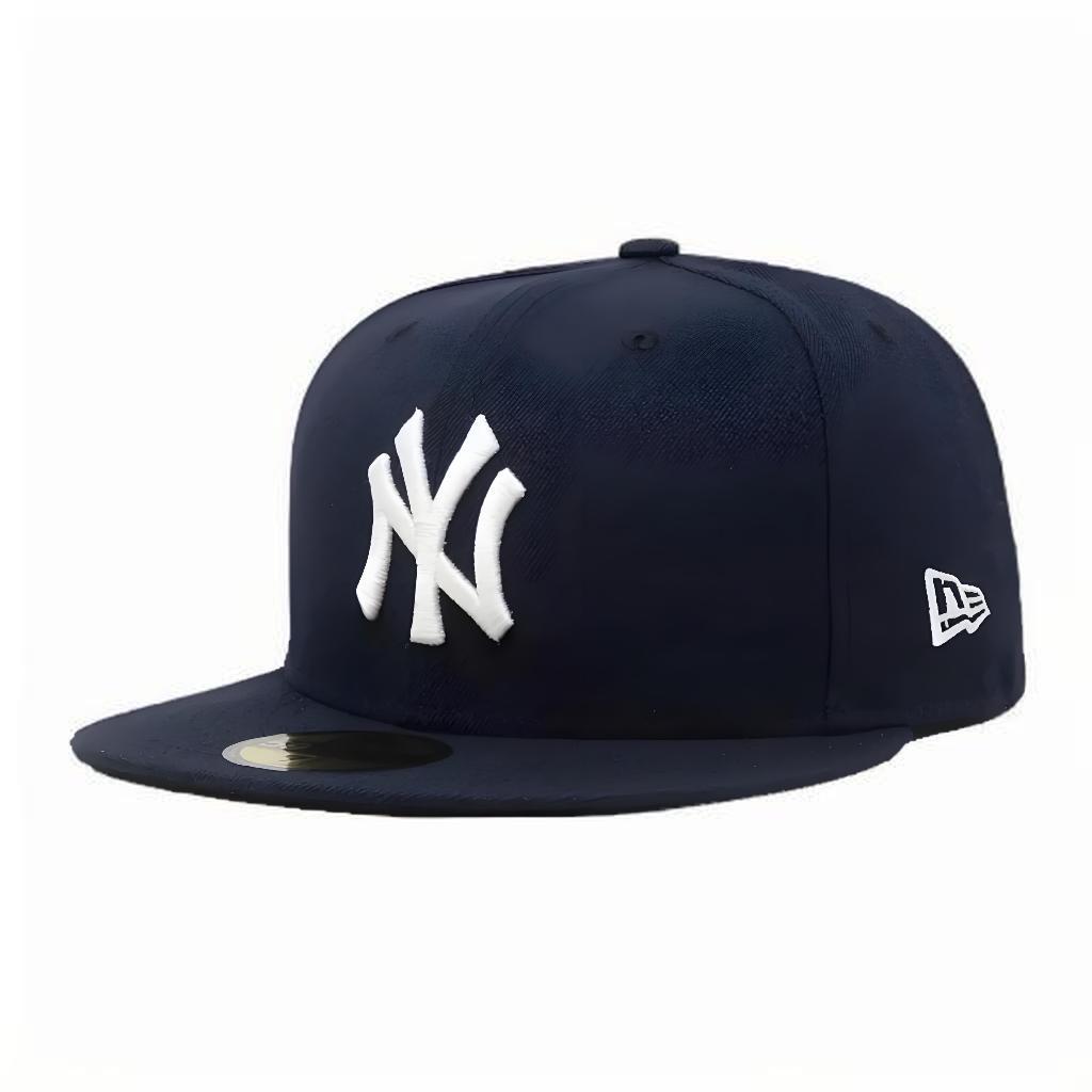 Navy Blue MLB New York Yankees Mũ trang bị 59FIFTY Era Cap Full Close Back Caps Nam Nữ Mũ thể thao n