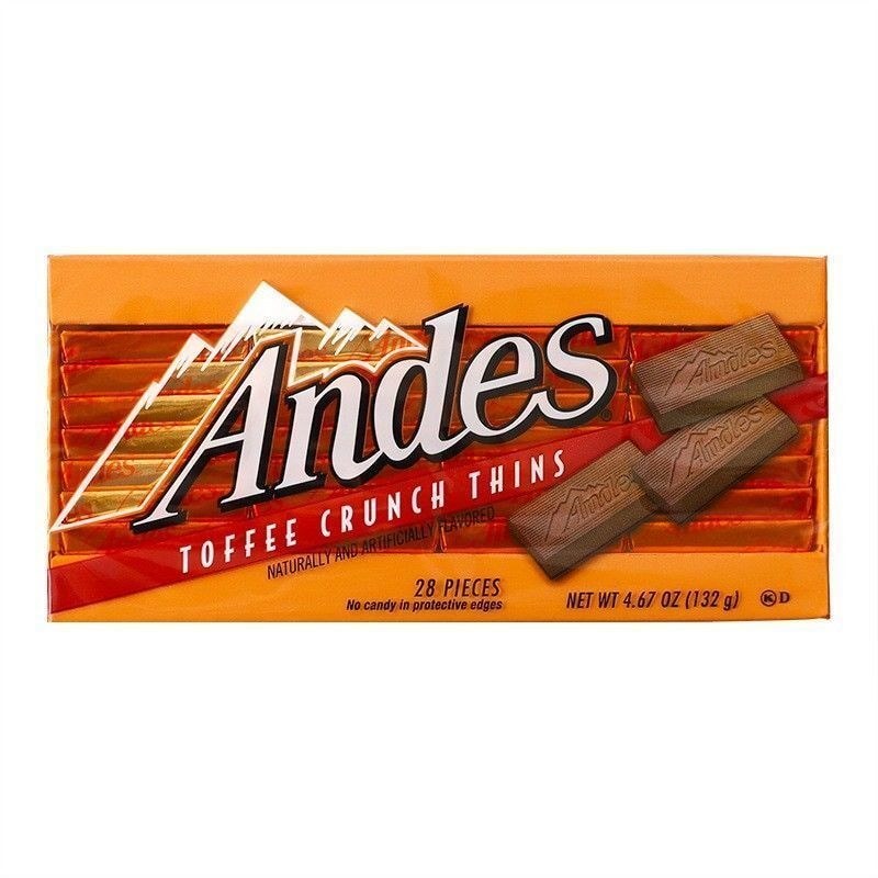 Đồ ăn nhẹ nhập khẩu Andes Andes Sôcôla hương vị sữa bạc hà đôi Andes 28 miếng LS70126 @