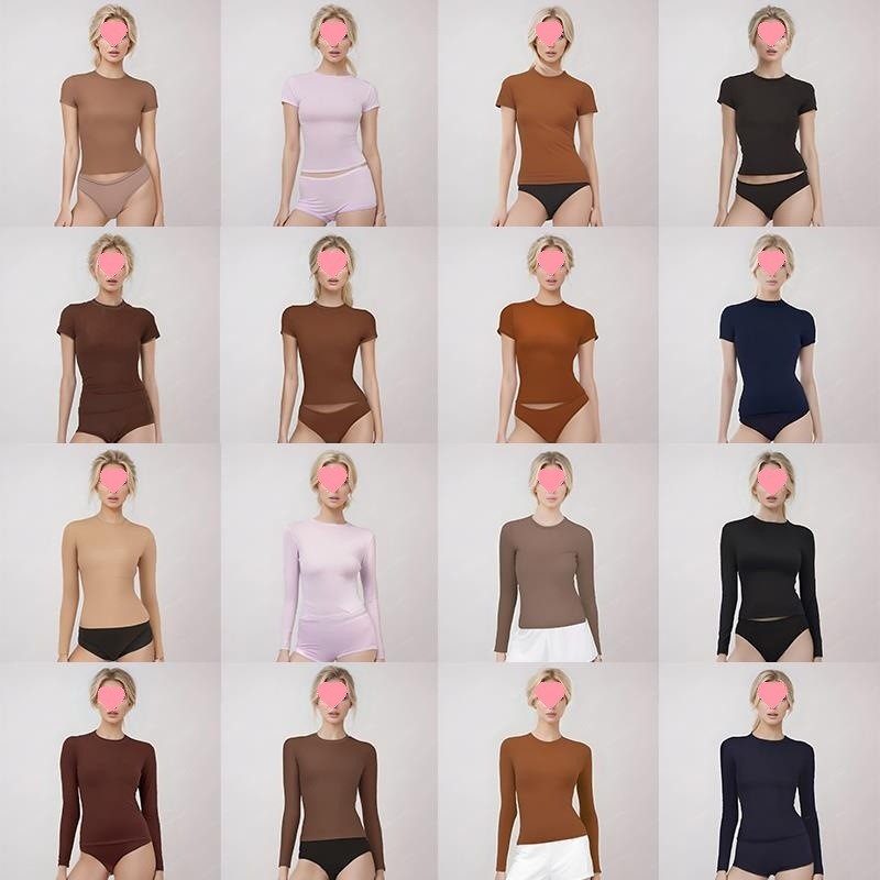 7IKK Fabric craft SaSa New fitseverybody Long sleeves, short sleeves, high elasticity long sleeves
