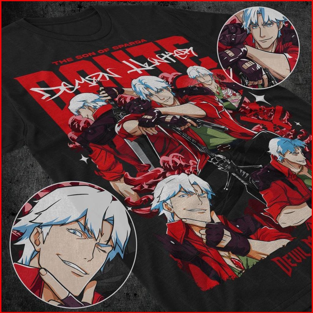 Devil May Cry Dante Shooting DMC Premium Unisex Áo thun ngắn tay anime