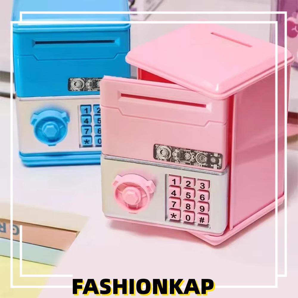 IFASHIONKA Đồ chơi trẻ em Heo đất, Mật khẩu Quà tặng trẻ em Hộp tiền tiết kiệm tiền, ATM Đồ chơi tiế