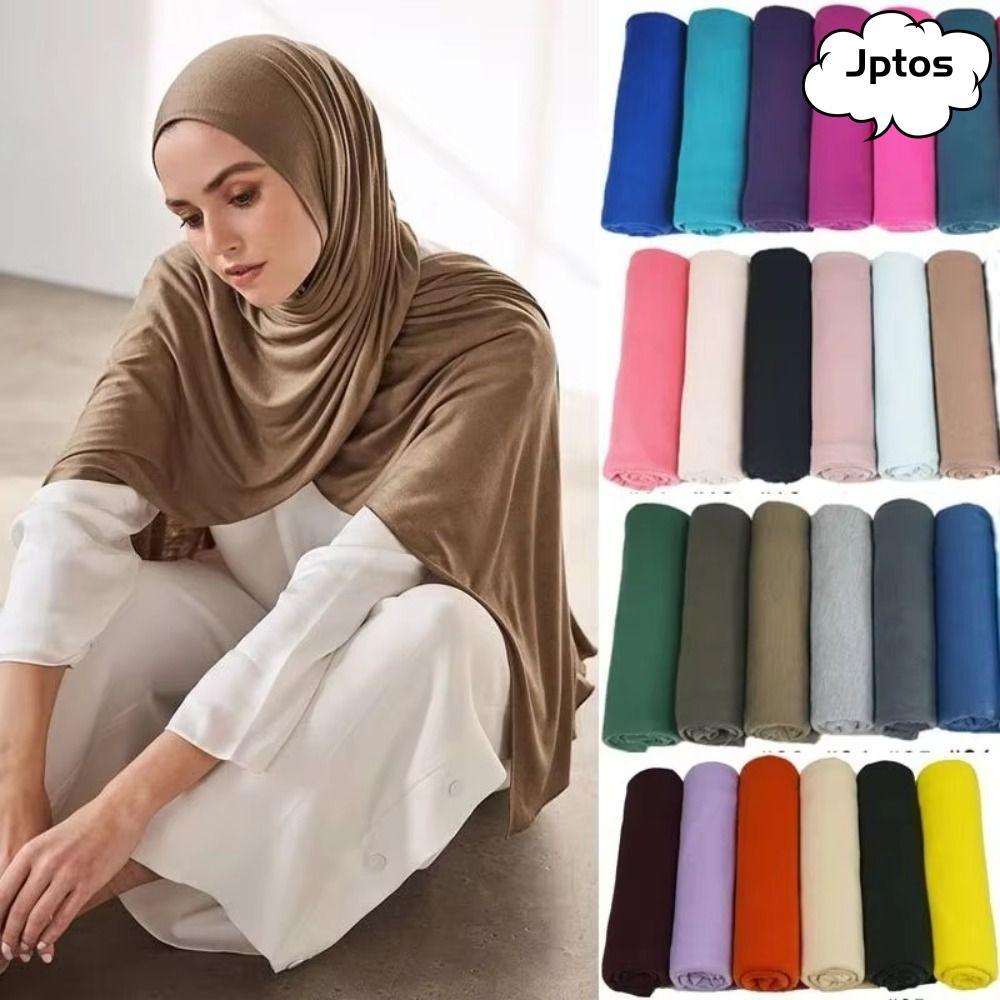 Khăn Hijab JPTOS, Khăn Hijab Modal Cotton Trơn 170x60cm, Thời Trang Mềm Áo Hijab Nữ