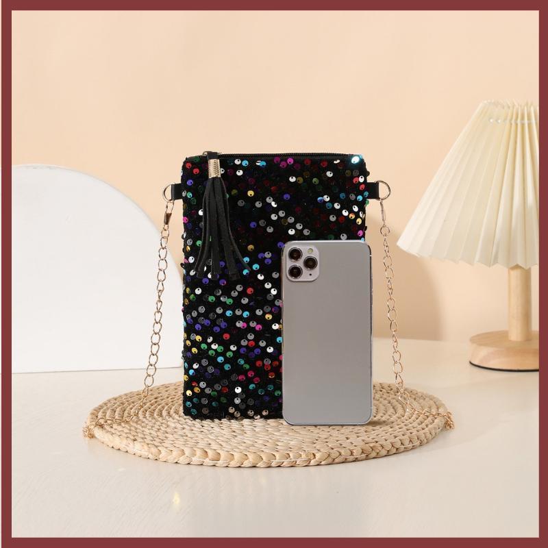 [DT] Túi đeo chéo Mini sequin dành cho nữ Bling Bling Bling Bling [TH]