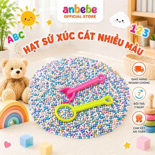 Hạt Sứ Xúc Cát Nhiều Màu Cho Bé – Đồ Chơi Sáng Tạo An Toàn, Bé Chơi Mê Tít