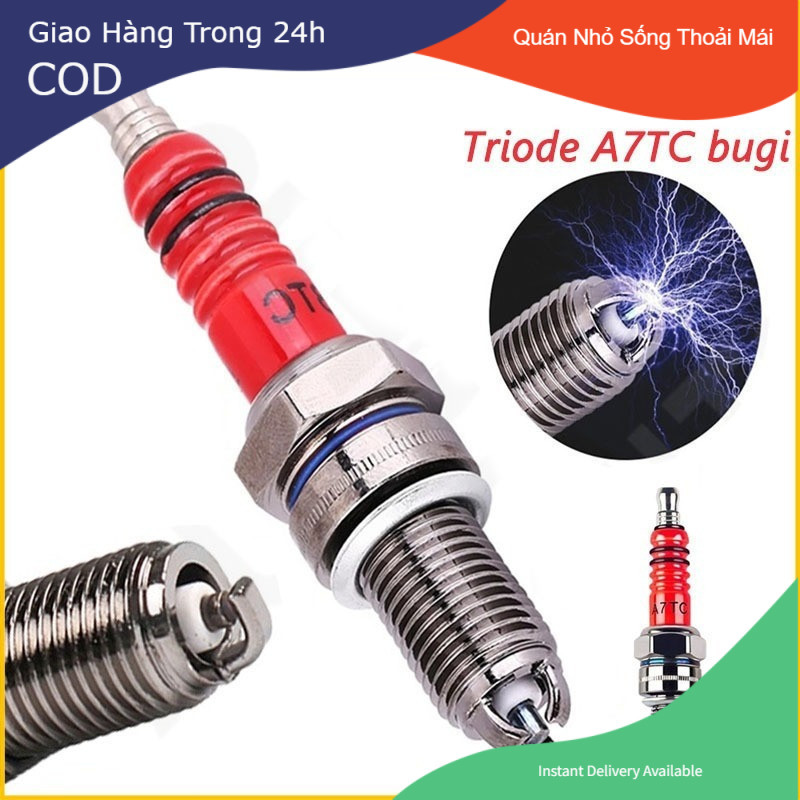 [SẴN SÀNG]1 Bugi a7tc  Cho Xe Máy dirt bike Gokart / multi angle 3 Điện