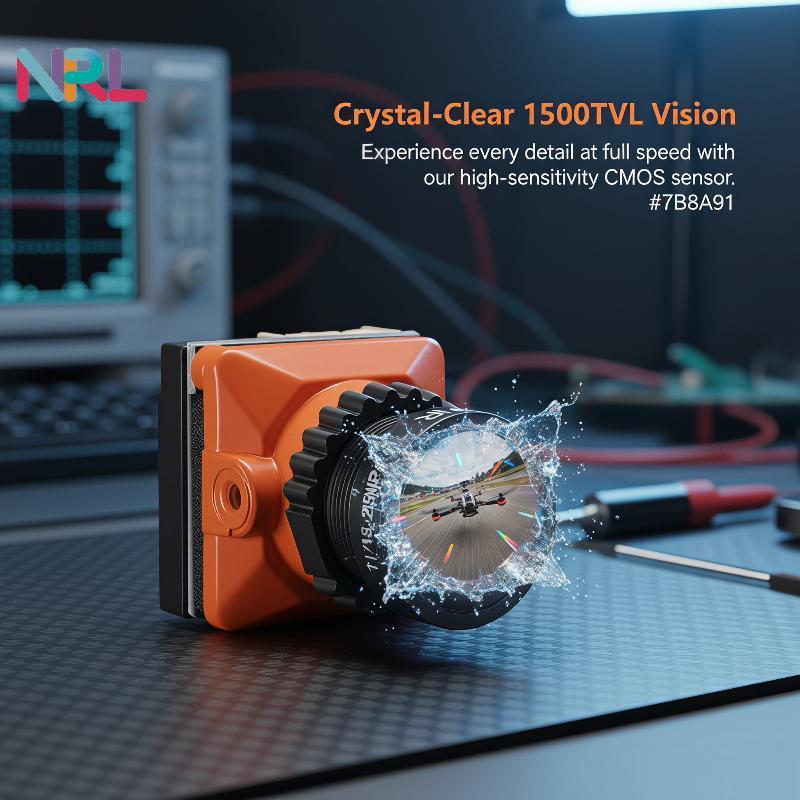 Camera NRL Mini FPV Ống kính góc siêu rộng Độ trễ thấp NTSC PAL Có thể chuyển đổi cho FPV Quadcopter