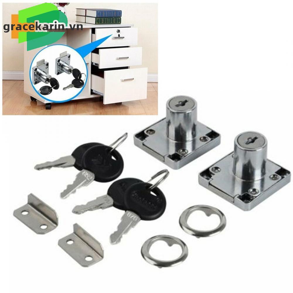[GRCEKRIN-VN]Drawer Locks Cam Lock Drawer For Door Steel 0.55-0.87in 14-22mm/ 2 Locks