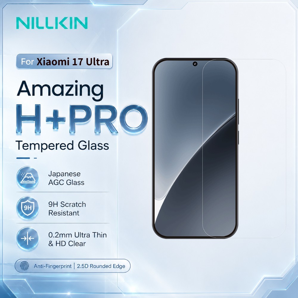 Nillkin Kính Cường Lực Cho Xiaomi 17 Pro Max Ultra Bảo Vệ Phim Chống Glare 9H Chống Dầu FM5000