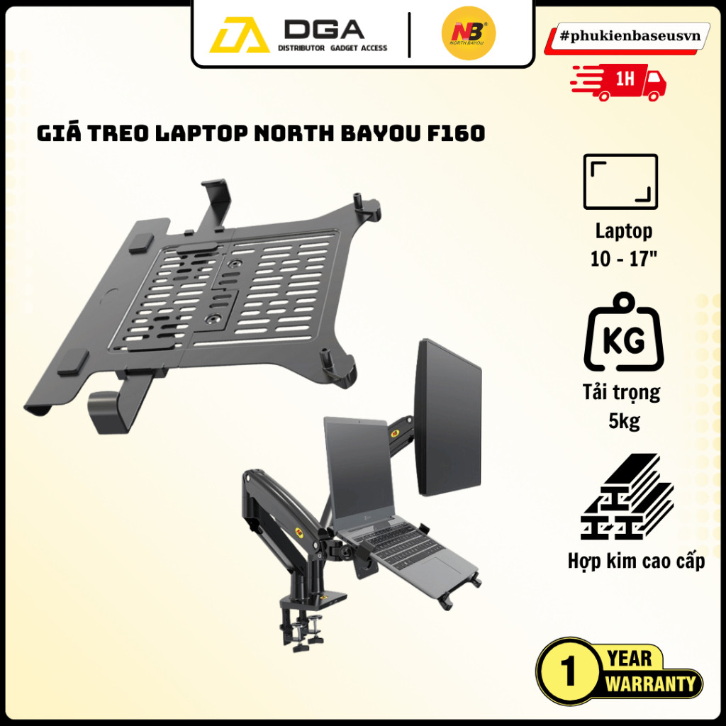 Giá treo laptop North Bayou FP2 tích hợp vào ARM