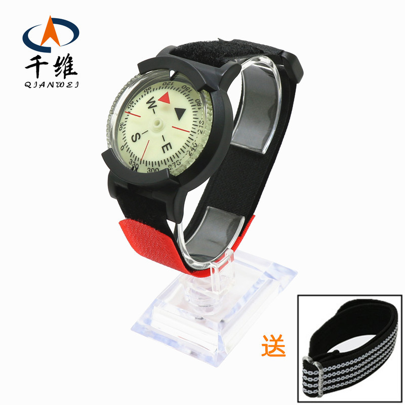 La bàn lặn dạ quang La bàn Dây đeo từ tính mạnh mẽ Dạ quang có thể điều chỉnh lặn ngoài trời La bàn 
